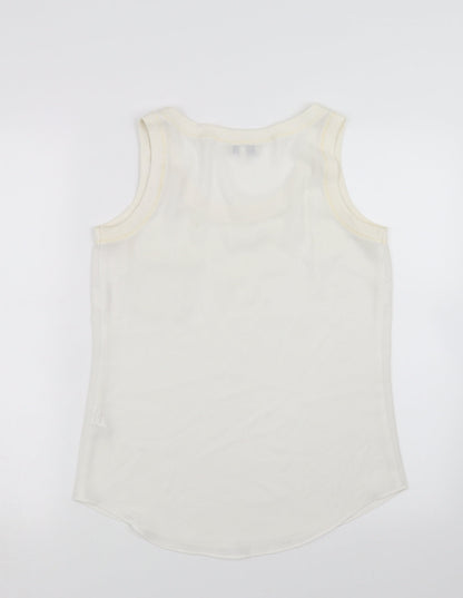 Papaya Womens Ivory   Basic Blouse Size 8