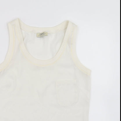 Papaya Womens Ivory   Basic Blouse Size 8