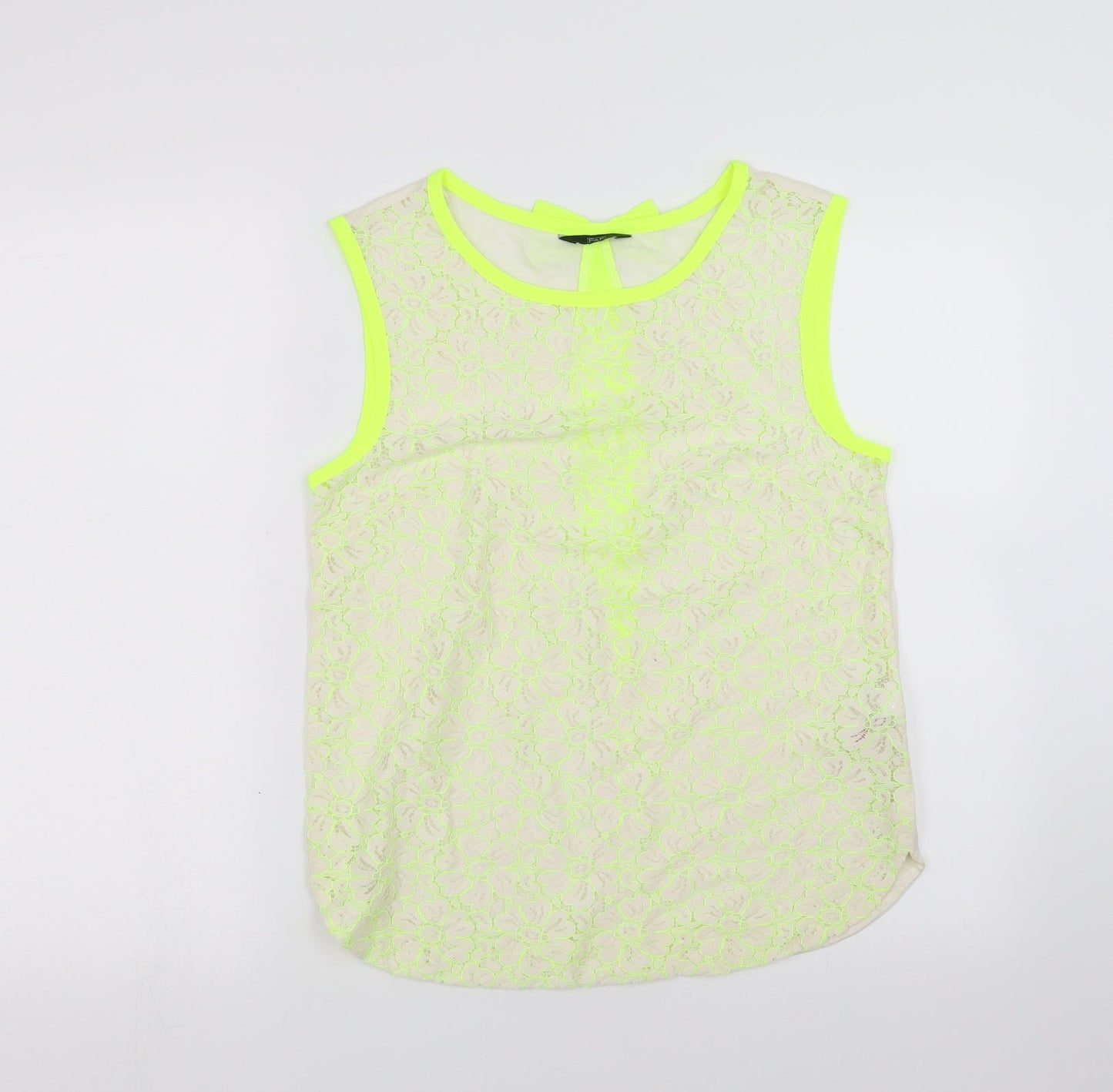 F&F Womens Green Floral  Basic Blouse Size 10