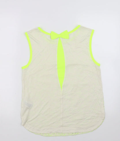 F&F Womens Green Floral  Basic Blouse Size 10