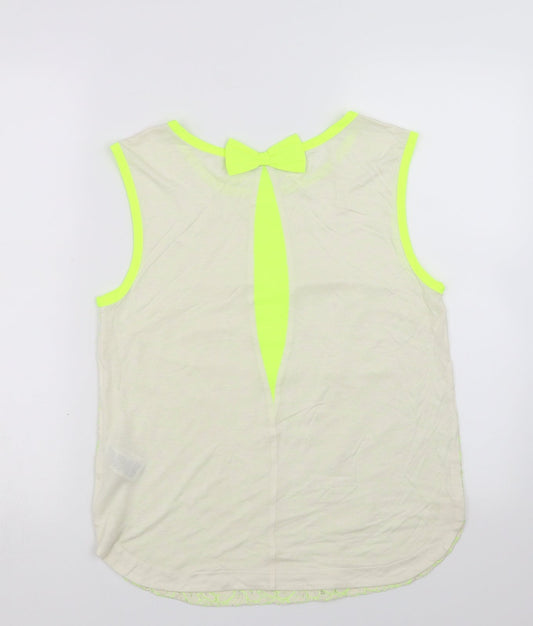 F&F Womens Green Floral  Basic Blouse Size 10