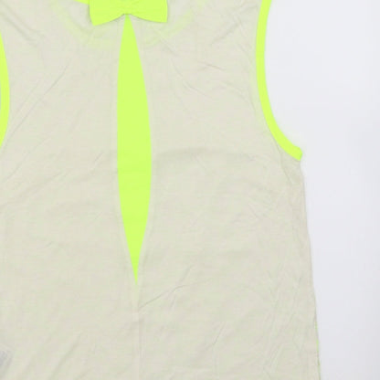 F&F Womens Green Floral  Basic Blouse Size 10