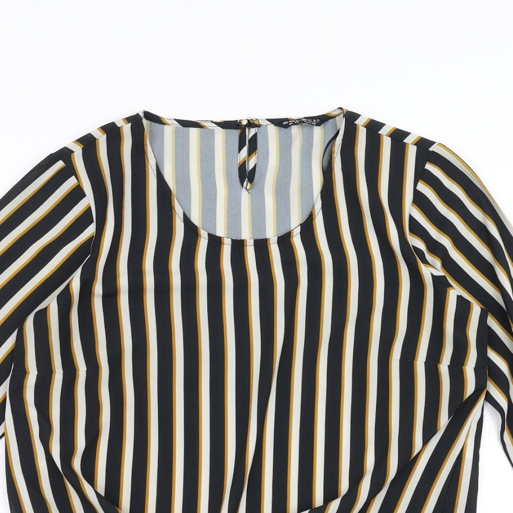 Womens UK Size 12 Select Black Basic Blouse