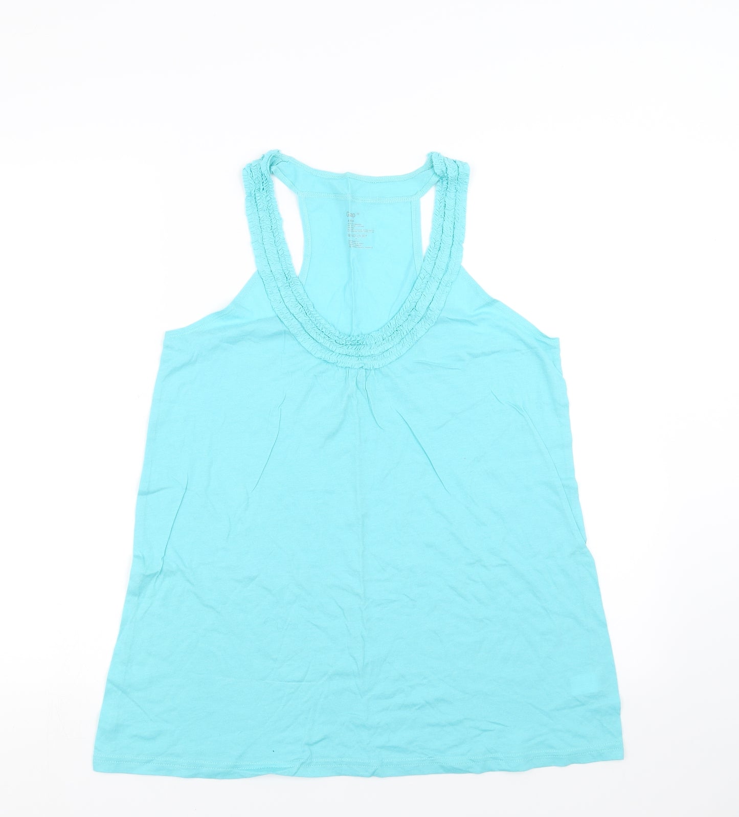 Womens UK Size M Gap Blue Basic Tank
