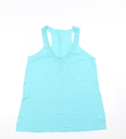Womens UK Size M Gap Blue Basic Tank