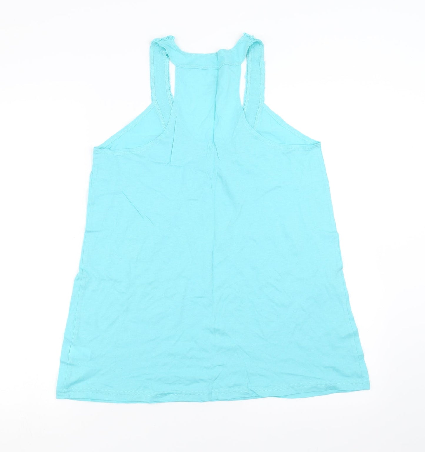 Womens UK Size M Gap Blue Basic Tank