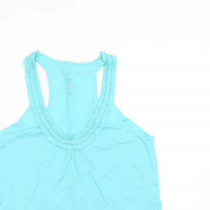 Womens UK Size M Gap Blue Basic Tank