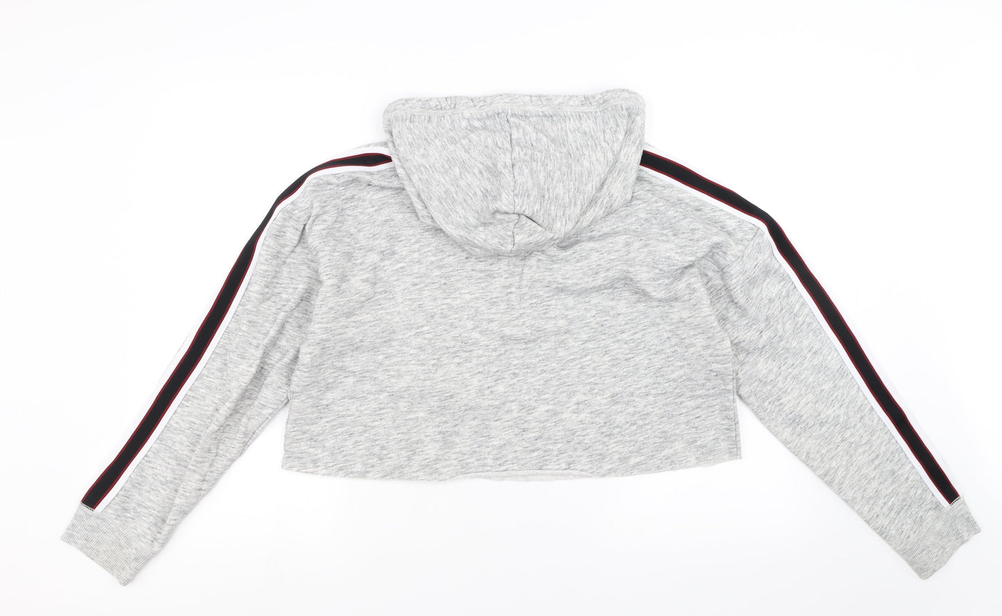 Hollister Womens Grey   Pullover Hoodie Size L  - cropped