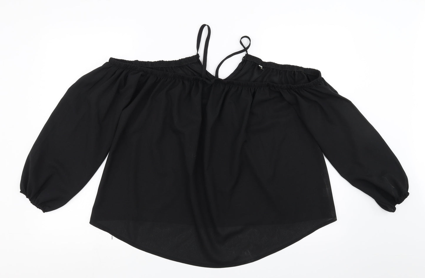 show lai Womens Black   Basic Blouse Size M