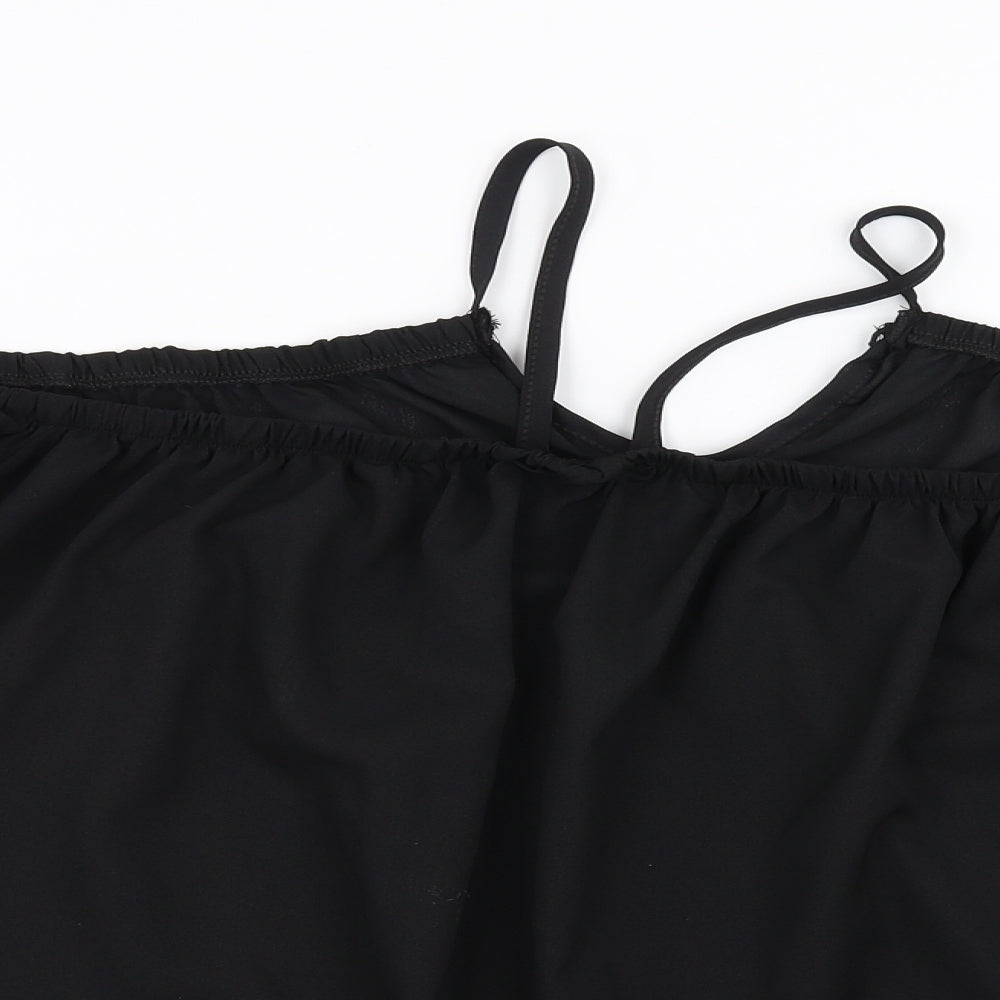 show lai Womens Black   Basic Blouse Size M