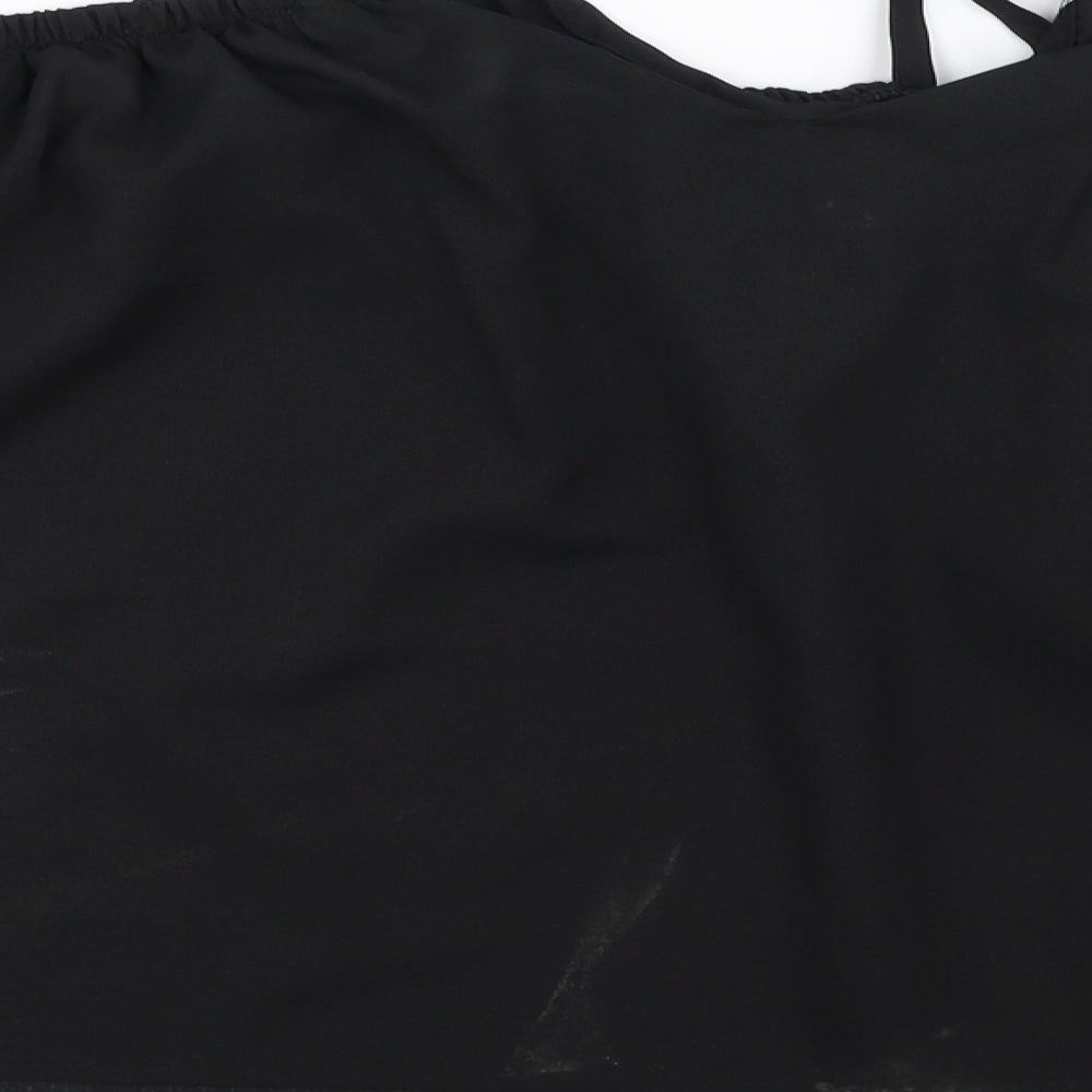 show lai Womens Black   Basic Blouse Size M