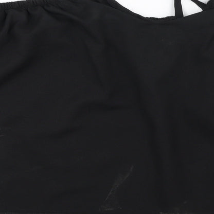 show lai Womens Black   Basic Blouse Size M