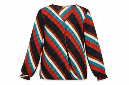 Womens UK Size 14 Soon Multicoloured Basic Blouse