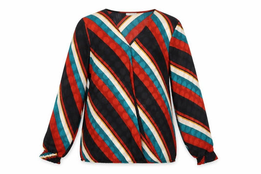 Womens UK Size 14 Soon Multicoloured Basic Blouse
