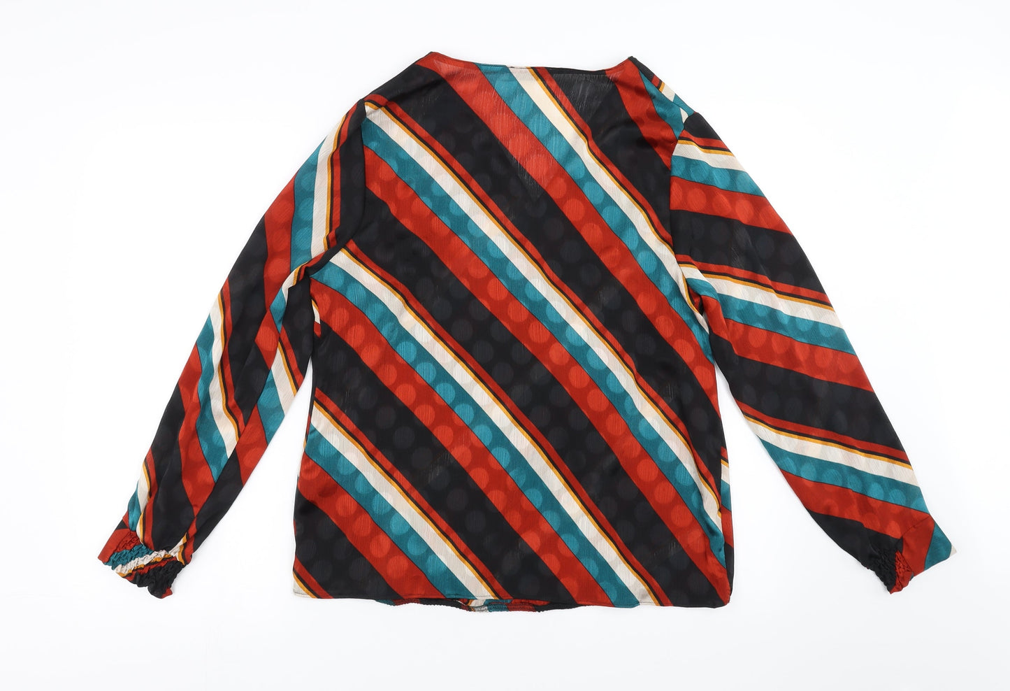 Womens UK Size 14 Soon Multicoloured Basic Blouse