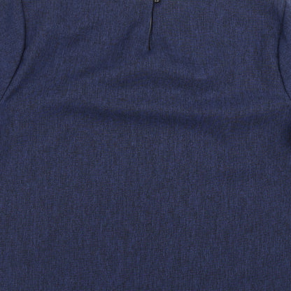 li li womens clothing Womens Blue   Basic Blouse Size 3XL