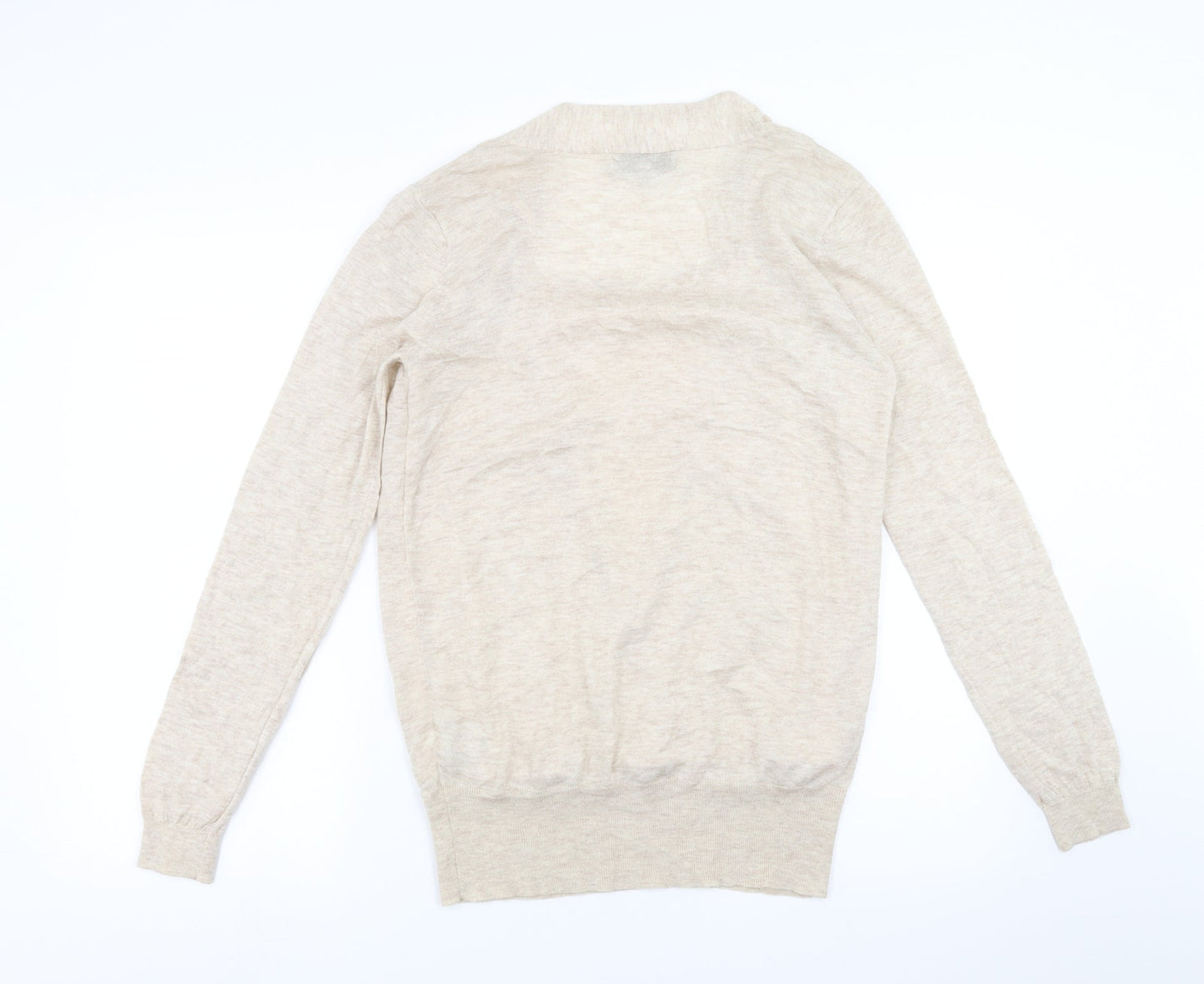 NEXT Womens Beige   Pullover Jumper Size 10  - under blouse detail