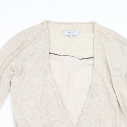 NEXT Womens Beige   Pullover Jumper Size 10  - under blouse detail