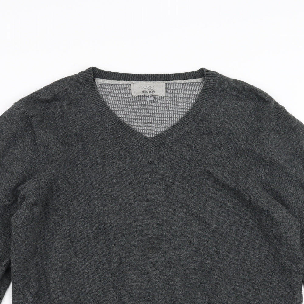 Marks and Spencer Mens Grey   Pullover Jumper Size S