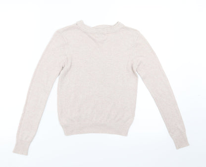 River Island Girls Pink   Pullover Jumper Size 9-10 Years  - glittery