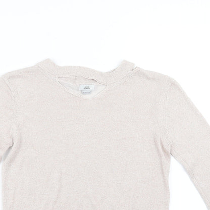 River Island Girls Pink   Pullover Jumper Size 9-10 Years  - glittery