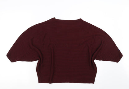 F&F Womens Red   Pullover Jumper Size 10