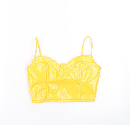 Nanana Womens Yellow   Camisole Blouse Size 6  - bra top