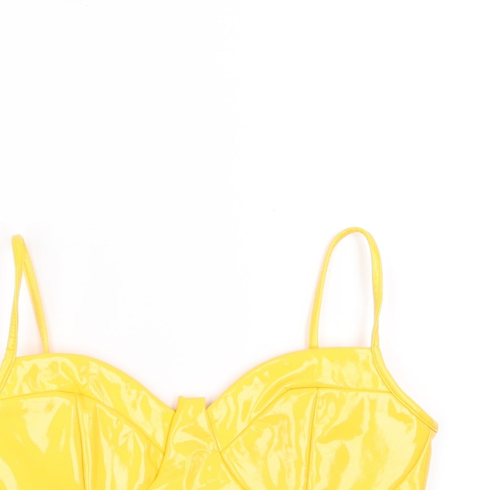 Nanana Womens Yellow   Camisole Blouse Size 6  - bra top