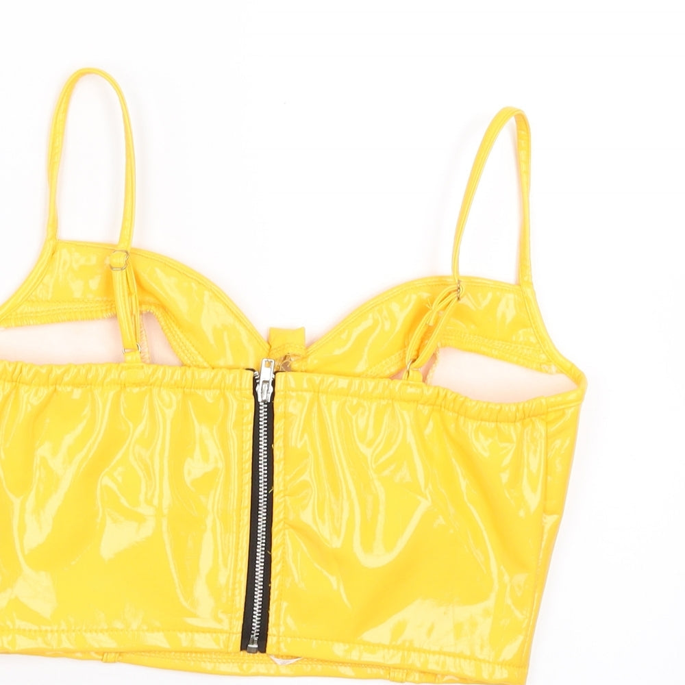 Nanana Womens Yellow   Camisole Blouse Size 6  - bra top