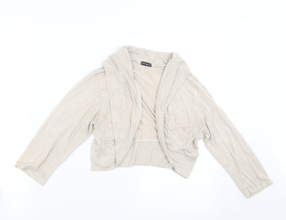 Kurt Muller Womens Beige   Shrug Jumper Size S