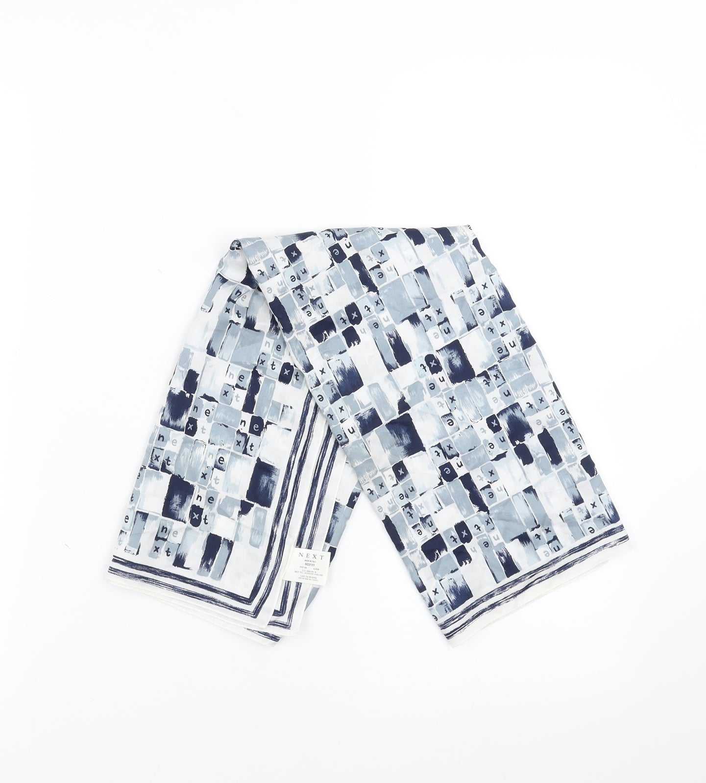 NEXT Womens Blue Geometric   Scarf