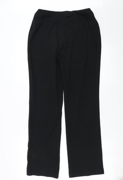 Womens UK Size 10 Marks and Spencer Regular Fit  Black Trousers