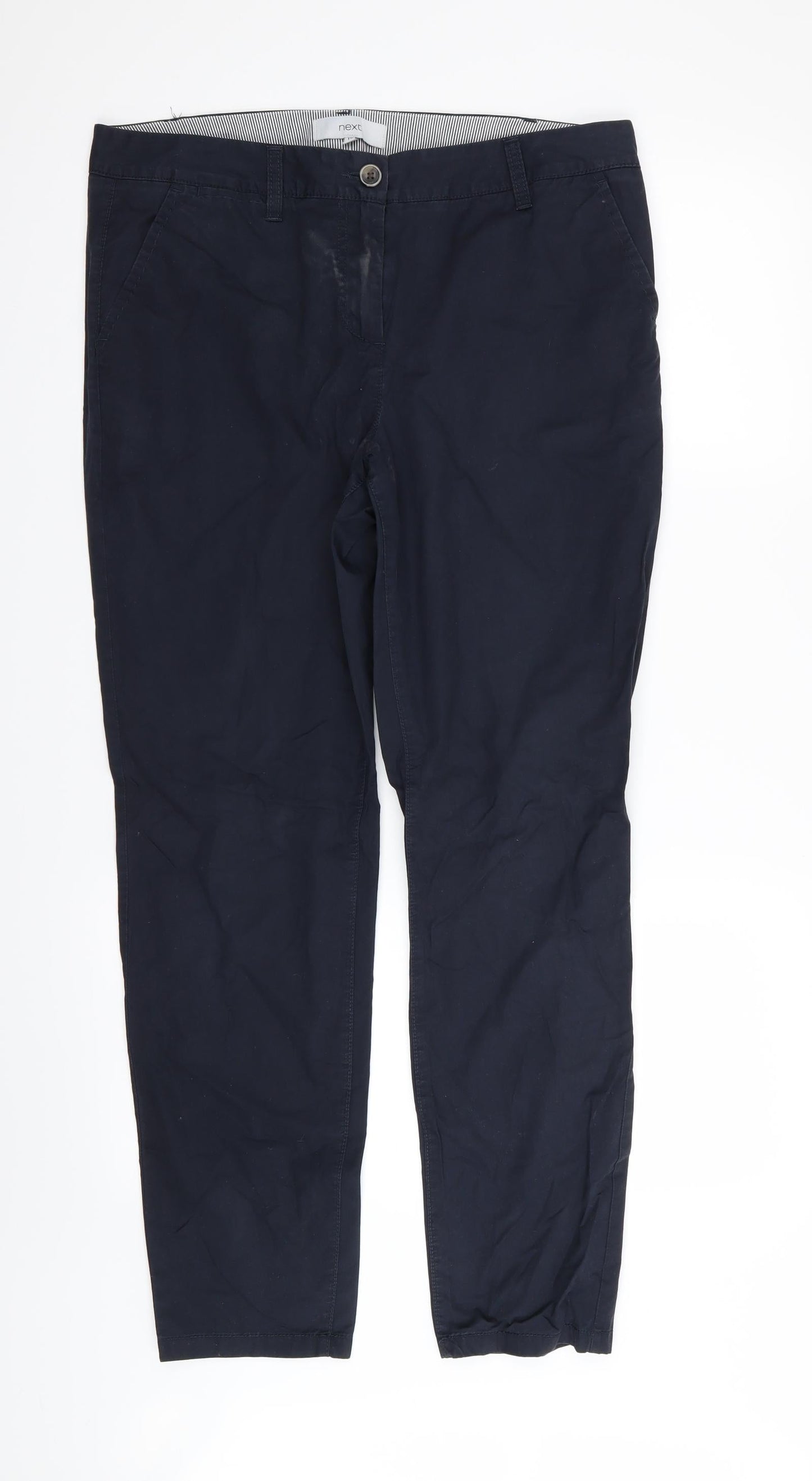 Womens UK Size 12 NEXT Regular Fit  Blue Trousers