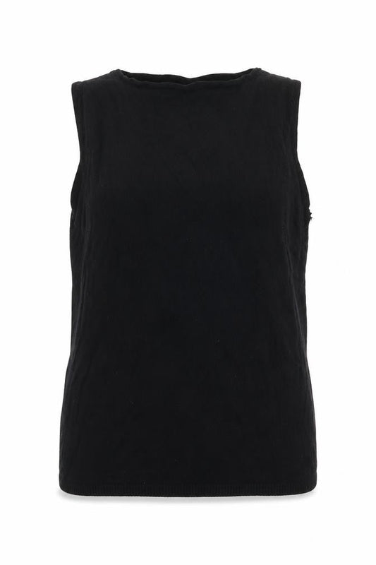 Womens UK Size 10 F&F Black Basic Tank