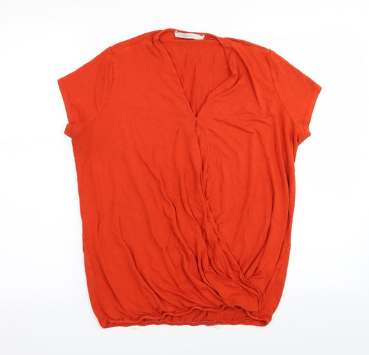 Asda George Womens Orange   Basic T-Shirt Size 12