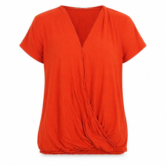 Womens UK Size 12 Asda George Orange Basic T-Shirt
