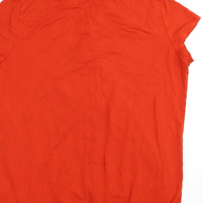 Asda George Womens Orange   Basic T-Shirt Size 12