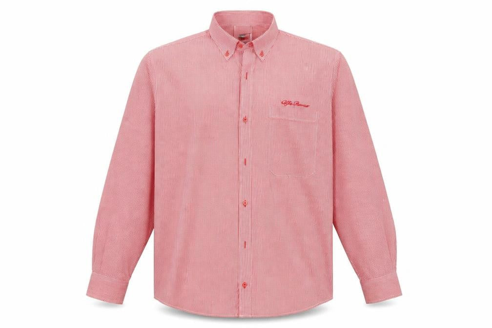 Mens UK Size L SE Red  Button-Up Long Sleeve Casual Shirt