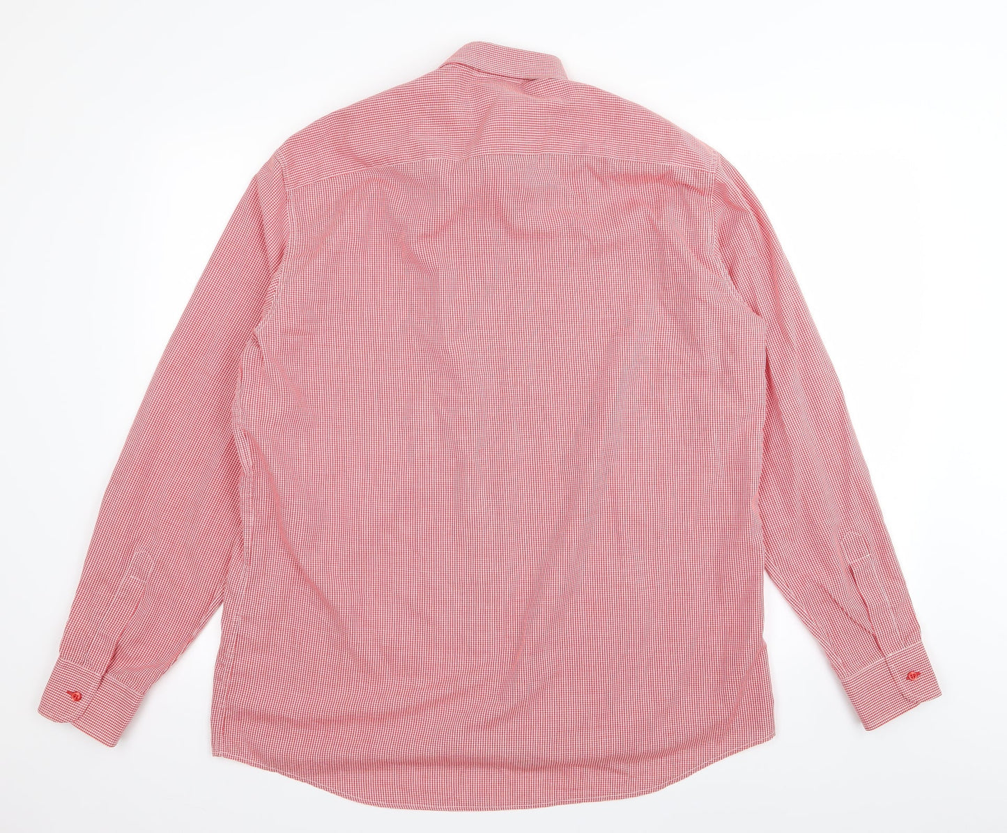 SE Mens Red Check   Button-Up Size L