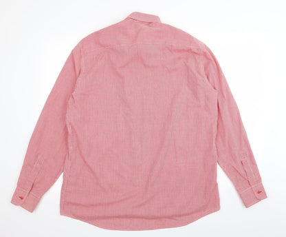 SE Mens Red Check   Button-Up Size L