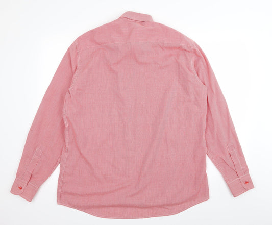 SE Mens Red Check   Button-Up Size L