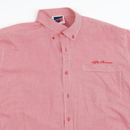 SE Mens Red Check   Button-Up Size L
