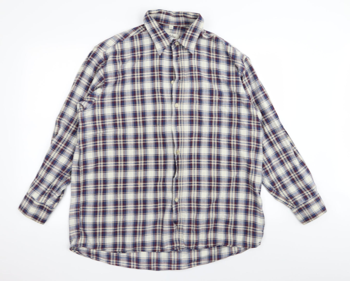 argelo Mens Multicoloured Check   Button-Up Size 17