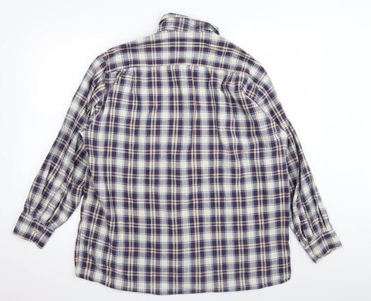 argelo Mens Multicoloured Check   Button-Up Size 17