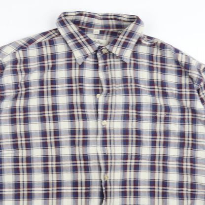 argelo Mens Multicoloured Check   Button-Up Size 17