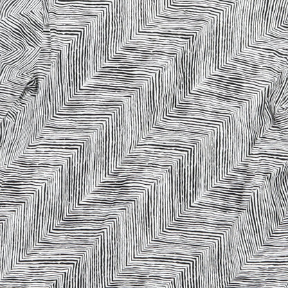 Epilogue Womens Black Striped  Basic T-Shirt Size 12