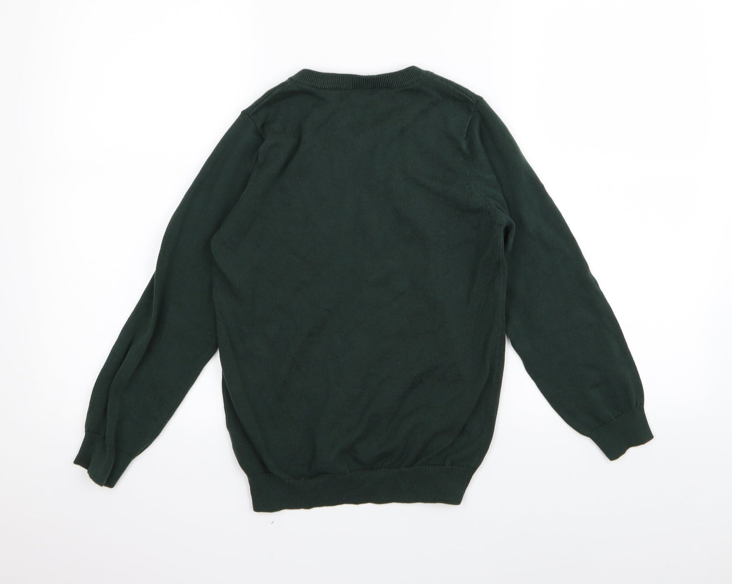 TU school Boys Green   Pullover Jumper Size 10 Years  - School jumper