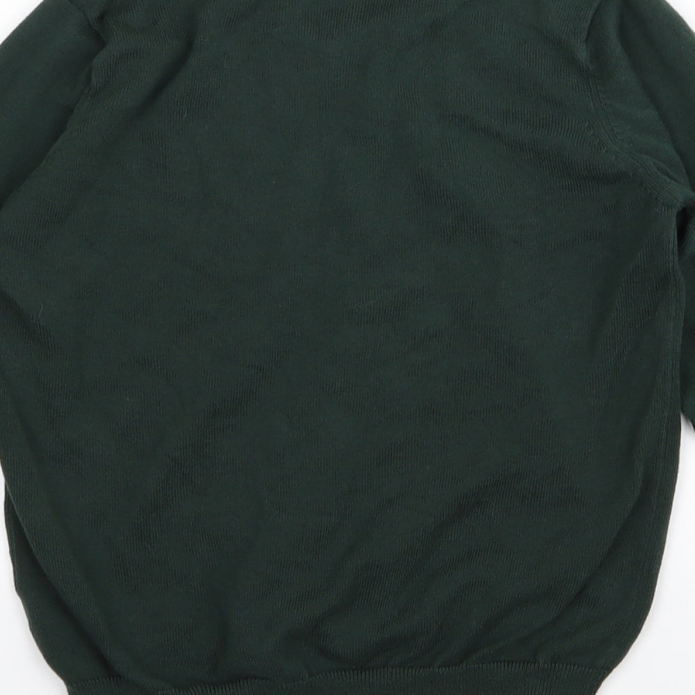 TU school Boys Green   Pullover Jumper Size 10 Years  - School jumper