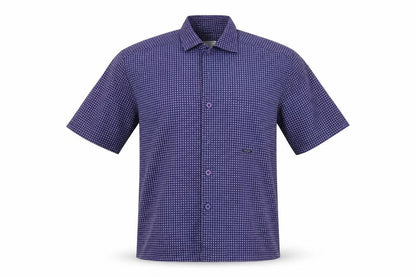 Firetrap Mens Blue Geometric   Button-Up Size M