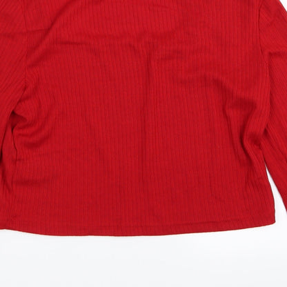 Divided by H&M Womens Red   Basic T-Shirt Size 12